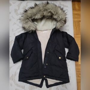 J. Crew Crewcuts Girls' fishtail parka with PrimaLoft sz 4-5